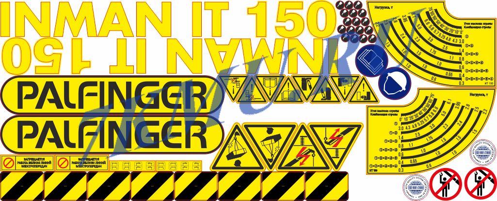 Cтикеры для Палфингер Inman IT150